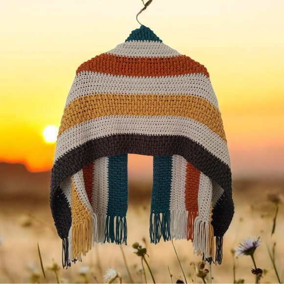 Handmade Crocheted Wrap - Picture 2 of 5